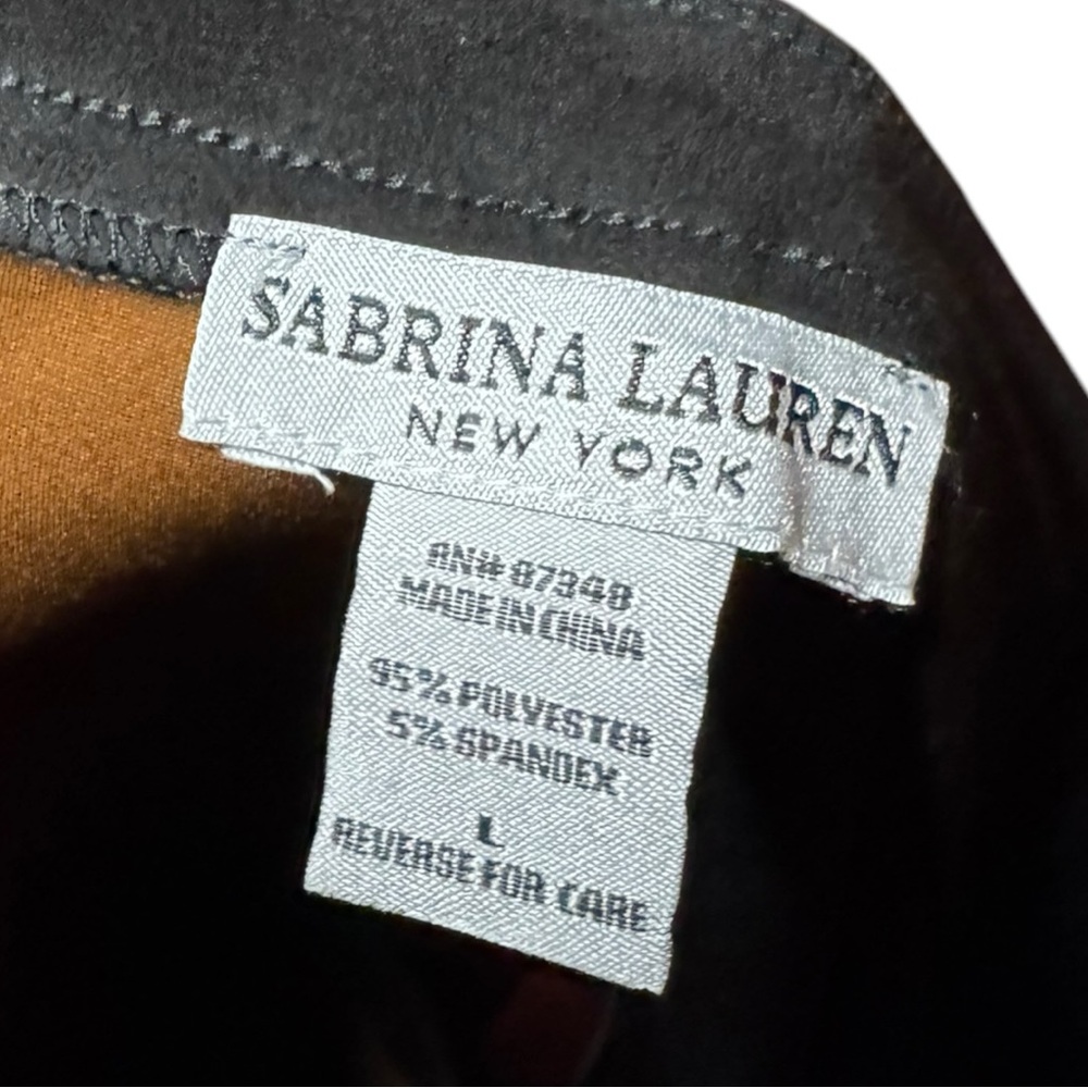 Sabrina Lauren Color Block Retro Brown Fall Skirt - Picture 5 of 5